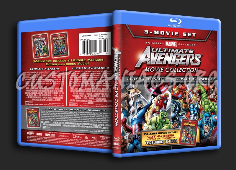 Ultimate Avengers Movie Collection blu-ray cover