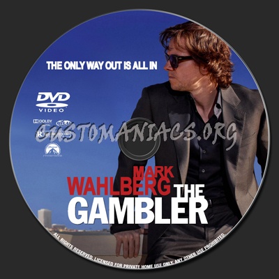 The Gambler dvd label