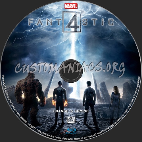 The Fantastic Four(2015) blu-ray label
