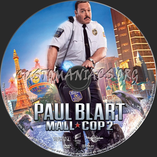 Paul Blart Mall Cop 2 dvd label