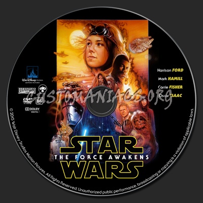 Star Wars: The Force Awakens (Episode VII) dvd label