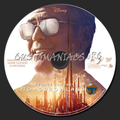 Tomorrowland dvd label