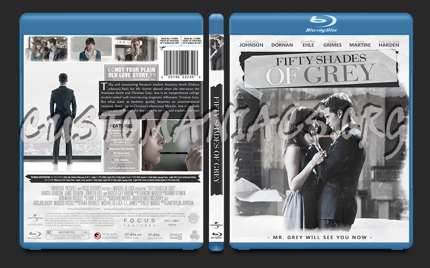 Fifty Shades of Grey blu-ray cover