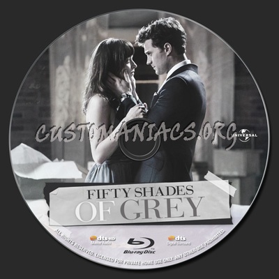 Fifty Shades of Grey blu-ray label