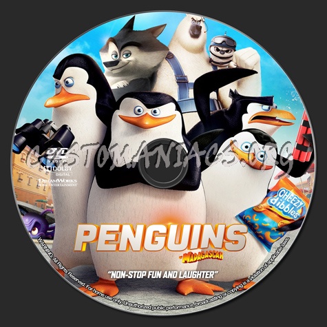 Penguins of Madagascar dvd label