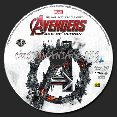 Avengers: Age of Ultron blu-ray label