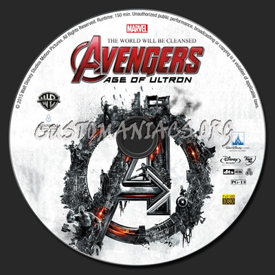 Avengers: Age of Ultron blu-ray label