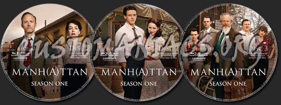 Manhattan Season 1 blu-ray label