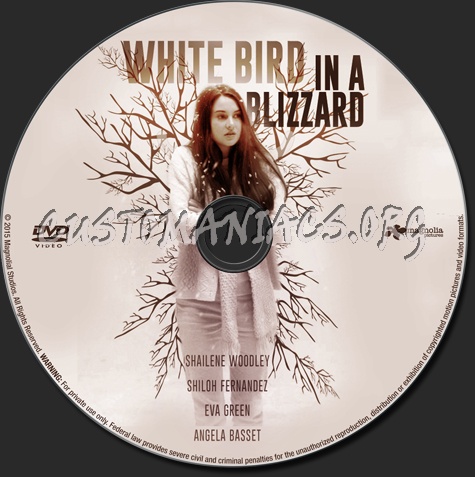 White Bird in a Blizzard dvd label