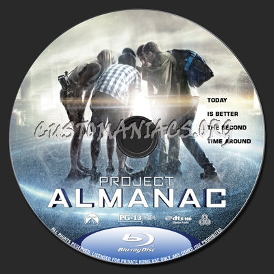 Project Almanac blu-ray label