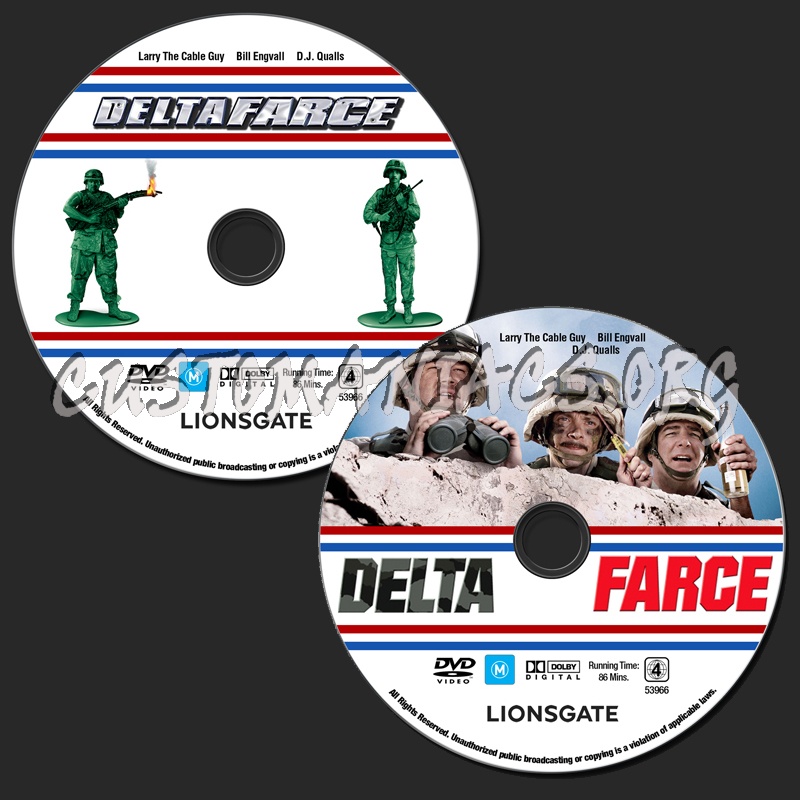 Delta Farce dvd label