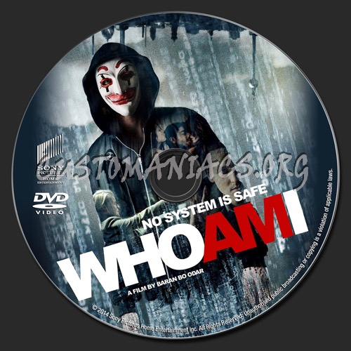 Who Am I - No System is Safe dvd label