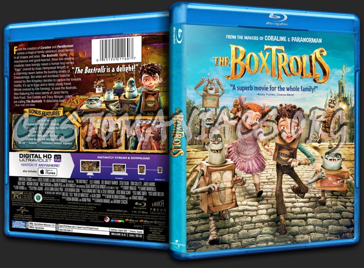 The Boxtrolls blu-ray cover