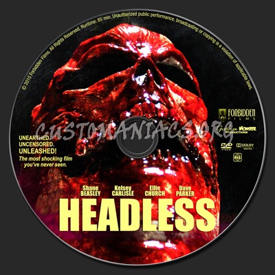 Headless dvd label