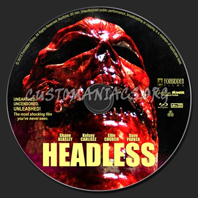 Headless blu-ray label