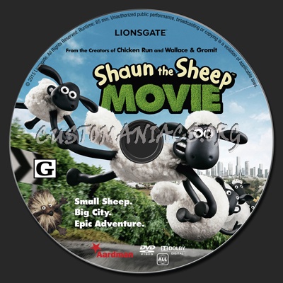 Shaun the Sheep Movie dvd label
