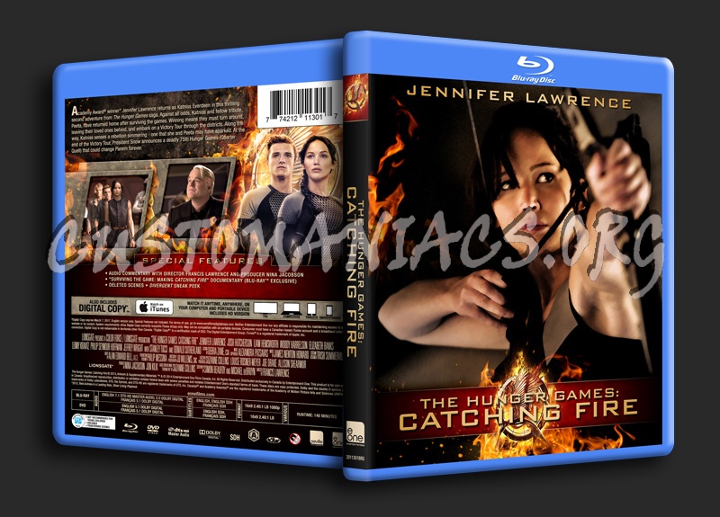 The Hunger Games: Catching Fire blu-ray cover