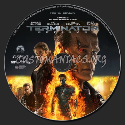 Terminator Genisys dvd label
