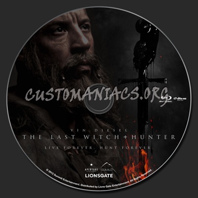 The Last Witch Hunter blu-ray label