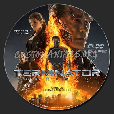 Terminator Genisys dvd label