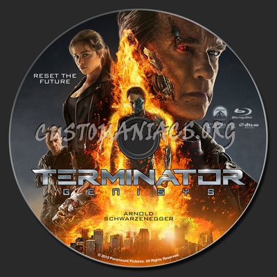 Terminator Genisys blu-ray label