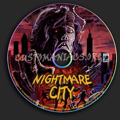 Nightmare City dvd label