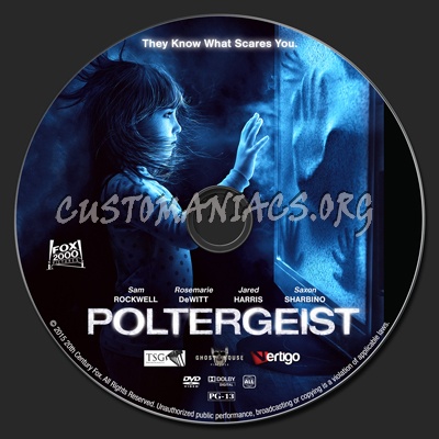 Poltergeist (2015) dvd label