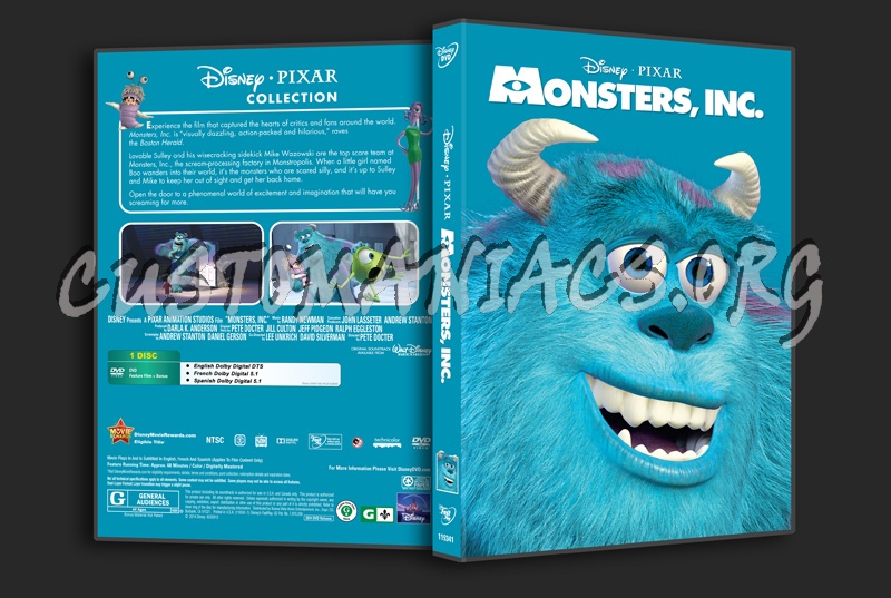 Monsters, Inc dvd cover