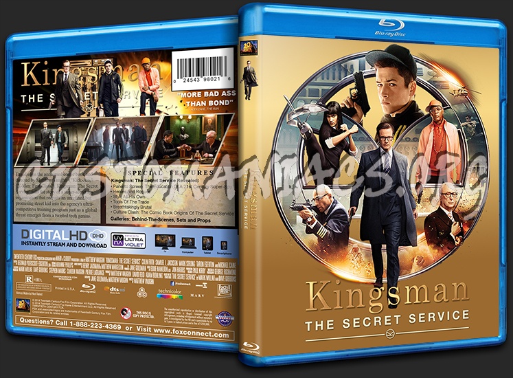 Kingsman: The Secret Service blu-ray cover