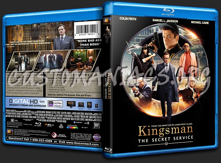 Kingsman: The Secret Service blu-ray cover