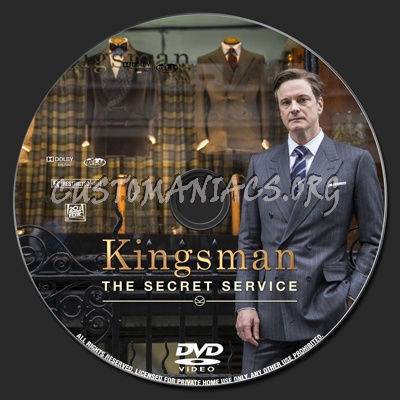 Kingsman: The Secret Service dvd label