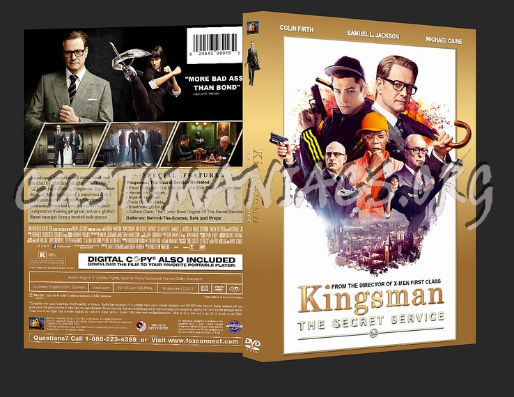 Kingsman: The Secret Service dvd cover