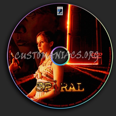 Spiral dvd label
