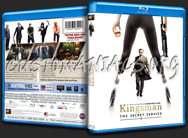 Kingsman: The Secret Service blu-ray cover