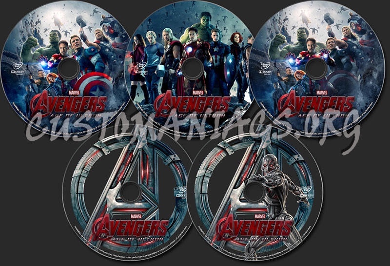 Avengers: Age of Ultron dvd label