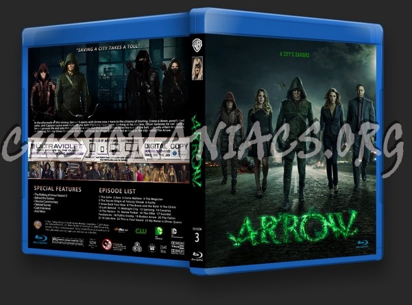 Arrow Season 3 blu-ray cover