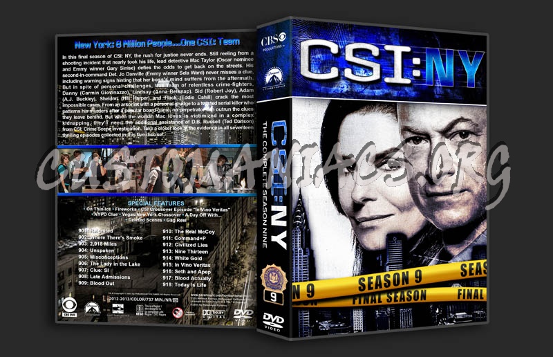 CSI: NY - Seasons 1-9 (3370x2175) dvd cover