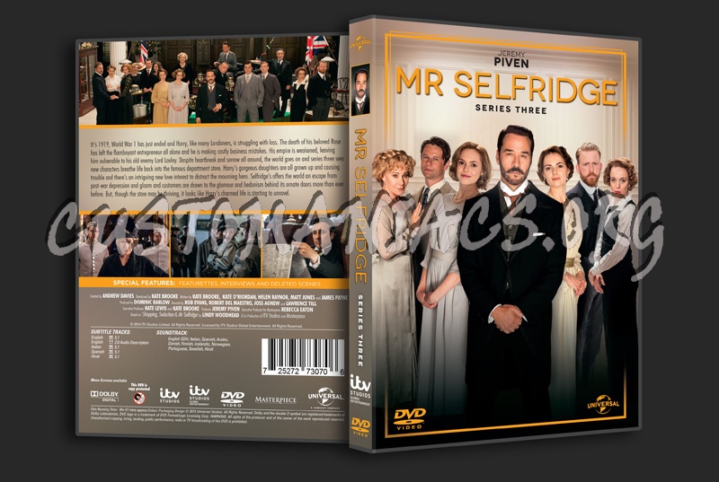 Mr Selfridge Series 3 dvd cover
