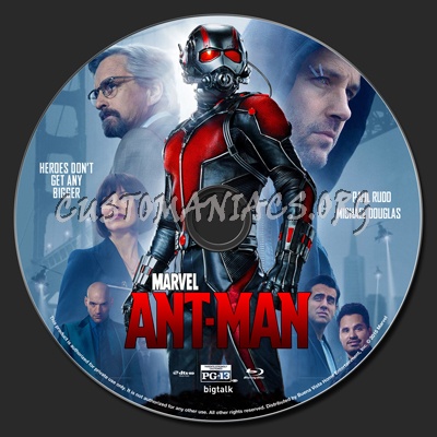 Ant-Man blu-ray label