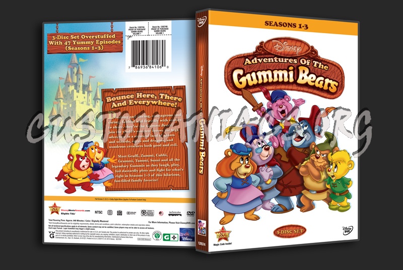 The Adventures of the Gummi Bears Seasons 1-3 dvd cover