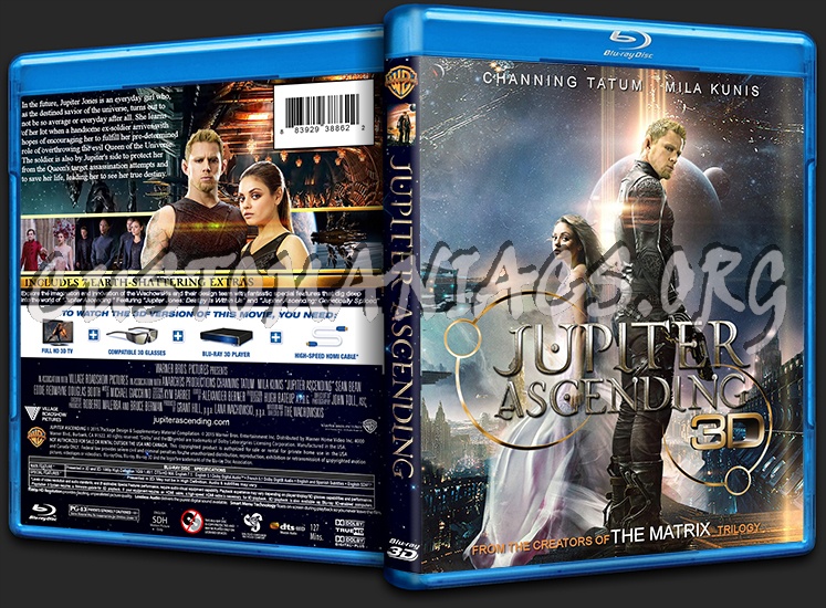 Jupiter Ascending (3D) blu-ray cover