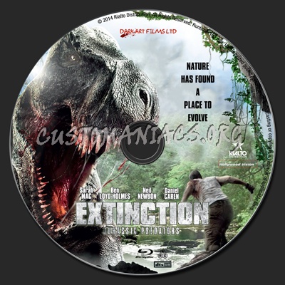 Extinction: Jurassic Predators blu-ray label