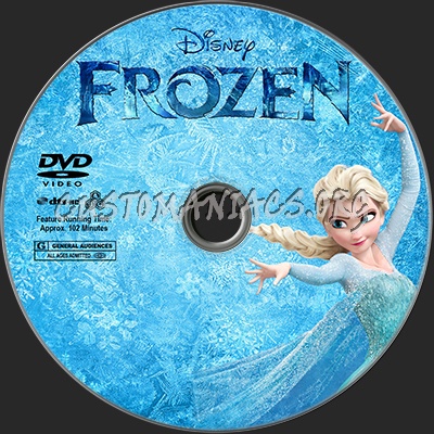 Frozen (2013) dvd label