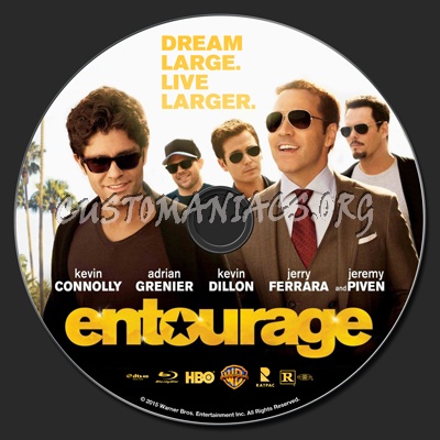 Entourage (2015) blu-ray label