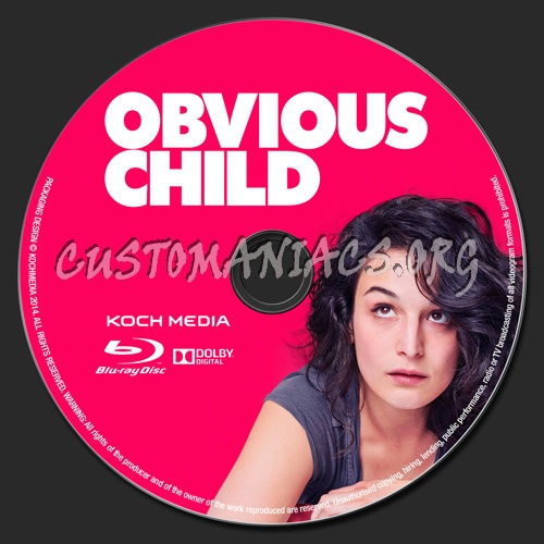 Obvious Child blu-ray label