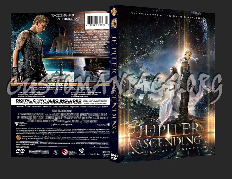 Jupiter Ascending dvd cover