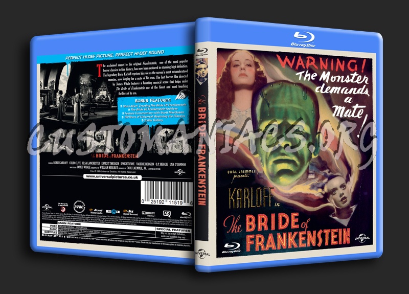 The Bride of Frankenstein blu-ray cover
