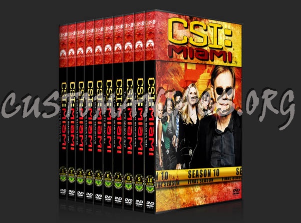 CSI: Miami - Seasons 1-10 (3240x2175) dvd cover