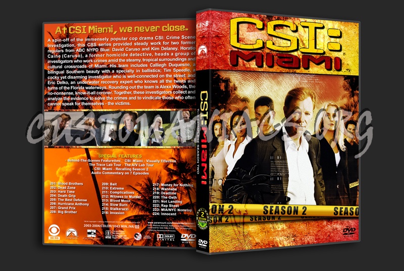 CSI: Miami - Seasons 1-10 (3240x2175) dvd cover