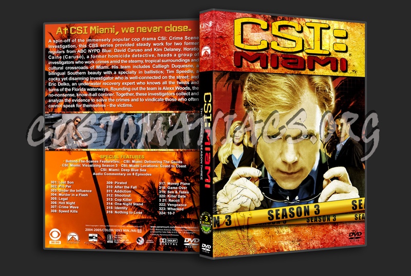 CSI: Miami - Seasons 1-10 (3240x2175) dvd cover